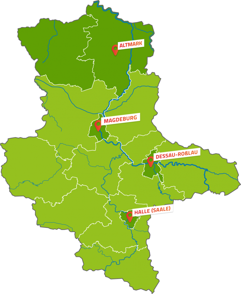 Ortsgruppen in Sachsen-Anhalt